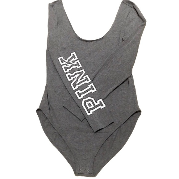 🆕🔥PINK BY VS SUPER FREAKING CUTE&STYLISH&COMFY FITTED LONG SLEEVE BODY SUIT - Picture 9 of 10